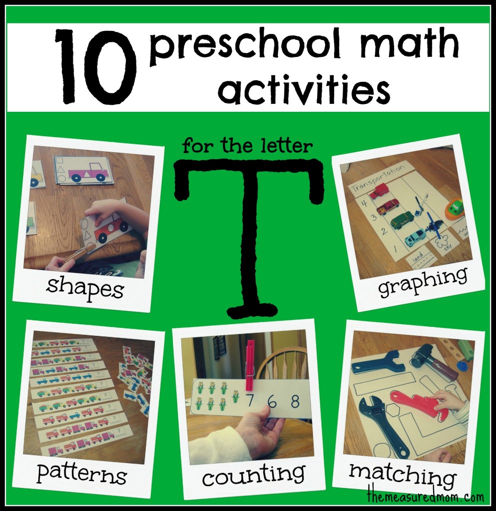 10 #preschool #math活动#letter t - 测量的妈妈