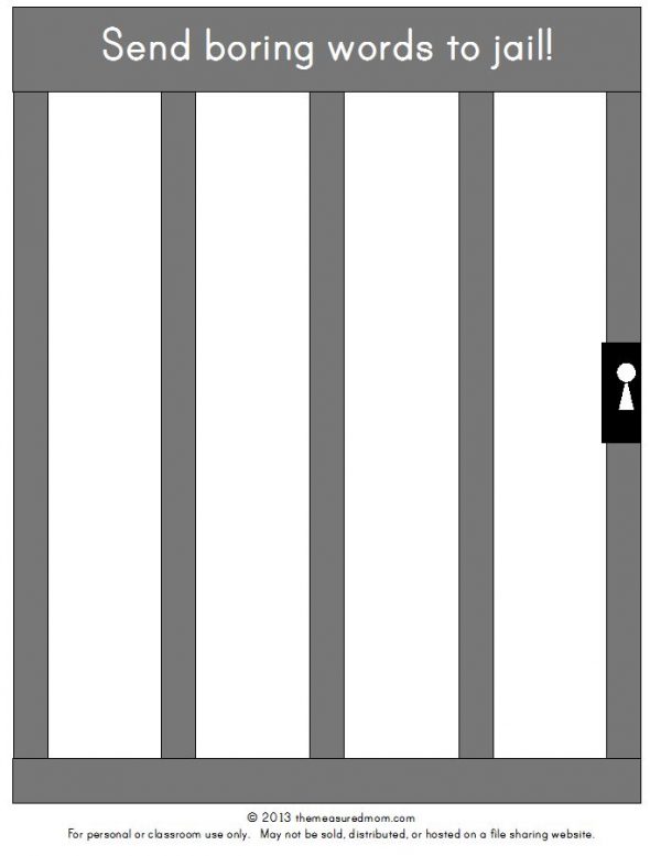 想要帮助年轻作家建立词汇量?试试这个有创意的课程:把无聊的单词关进监狱!