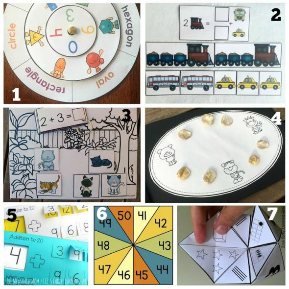 打印这些免费赠品5分钟数学和扫盲活动!适合填补这些额外的五分钟。