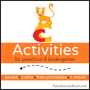 字母C活动 - 测量的妈妈