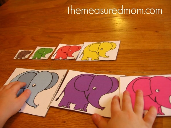 儿童订购大象卡片