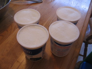 4个酸奶容器
