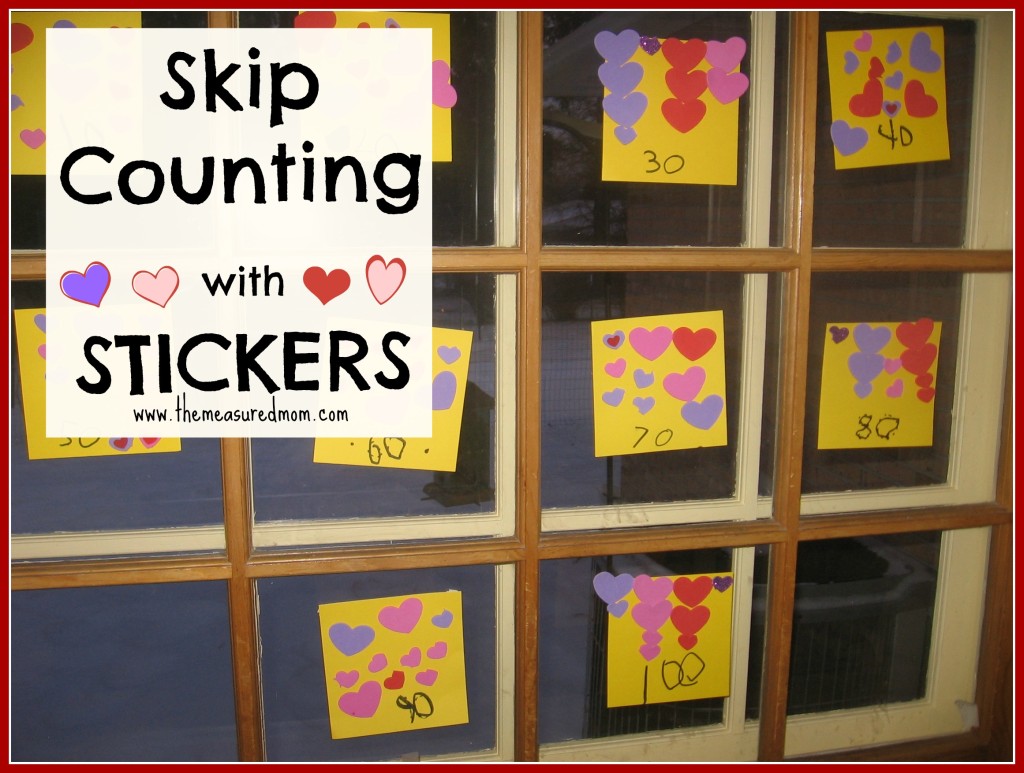 用贴纸跳过数数