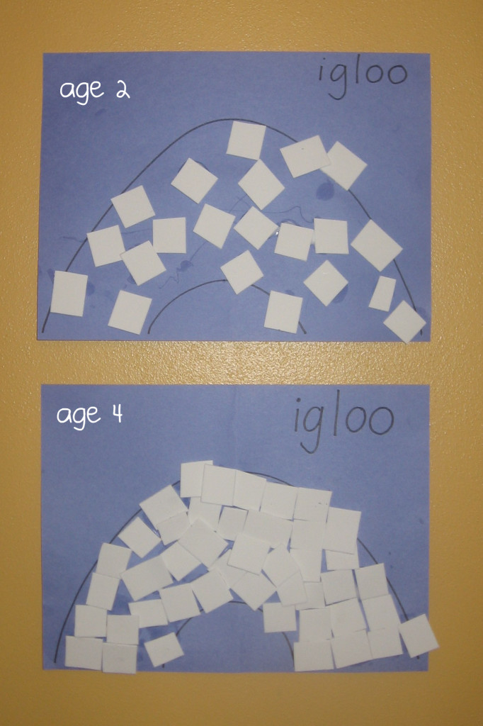 我剪切和粘贴冰屋的字母