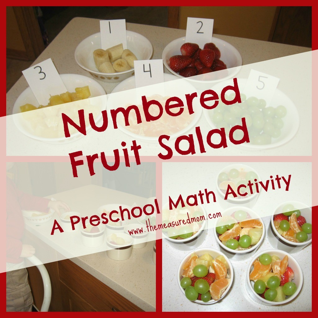在你做午餐的时候教他们数数——用这个有数字的水果沙拉。你的小家伙会很自豪地一边帮着做饭，一边练习数学!
