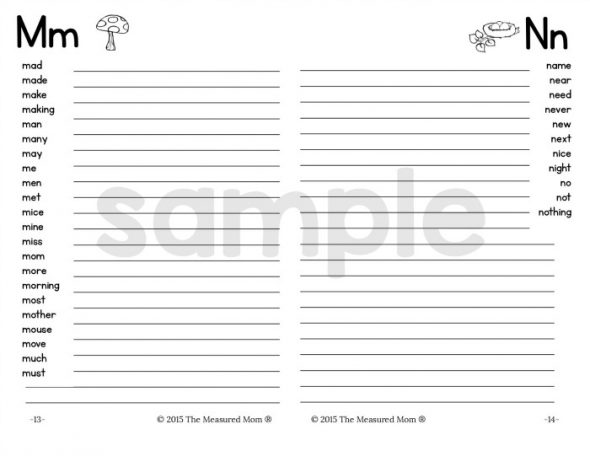 这些免费可打印的拼写词典是惊人的。4-8岁的儿童6种不同的版本。在写作工作坊期间非常适合使用！