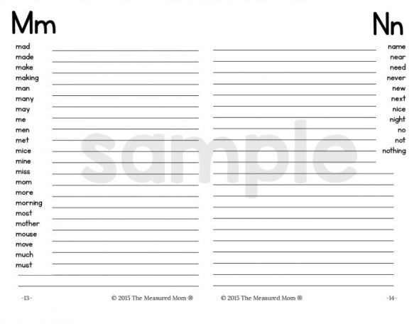 这些免费可打印的拼写词典是惊人的。4-8岁的儿童6种不同的版本。在写作工作坊期间非常适合使用！