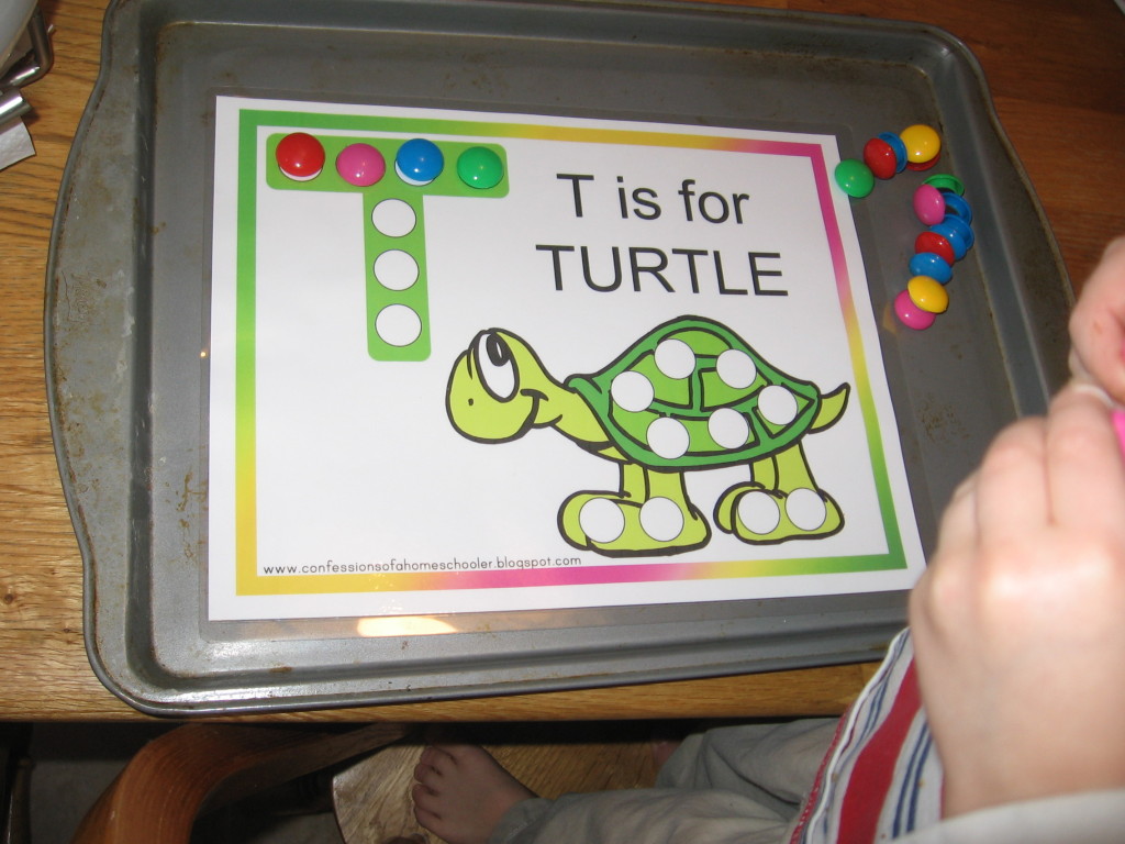 儿童T是有磁铁的海龟工作纸
