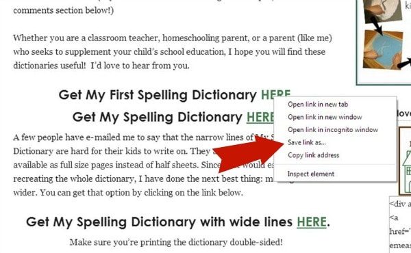 这些免费可打印的拼写词典是惊人的。4-8岁的儿童6种不同的版本。在写作工作坊期间非常适合使用！