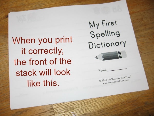 这些免费可打印的拼写词典是惊人的。4-8岁的儿童6种不同的版本。在写作工作坊期间非常适合使用！