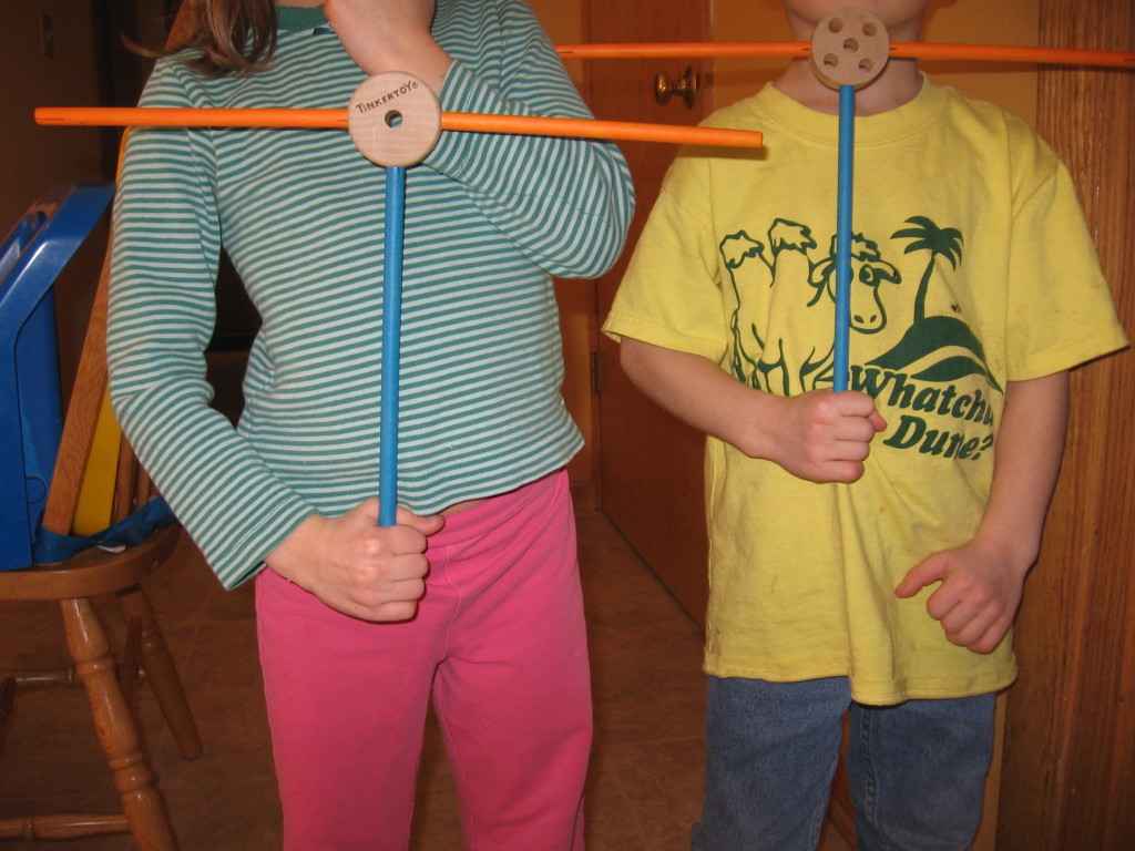 叮叮当当的孩子们玩字母t