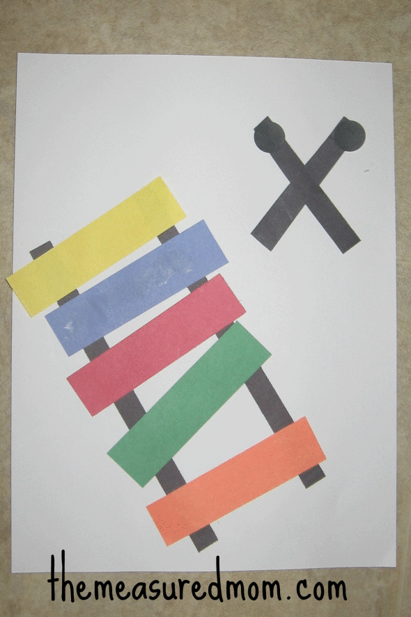 木琴纸工艺字母X