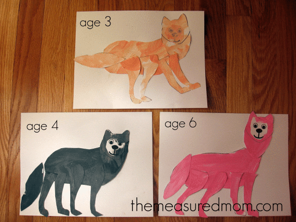 字母W印刷狼工艺