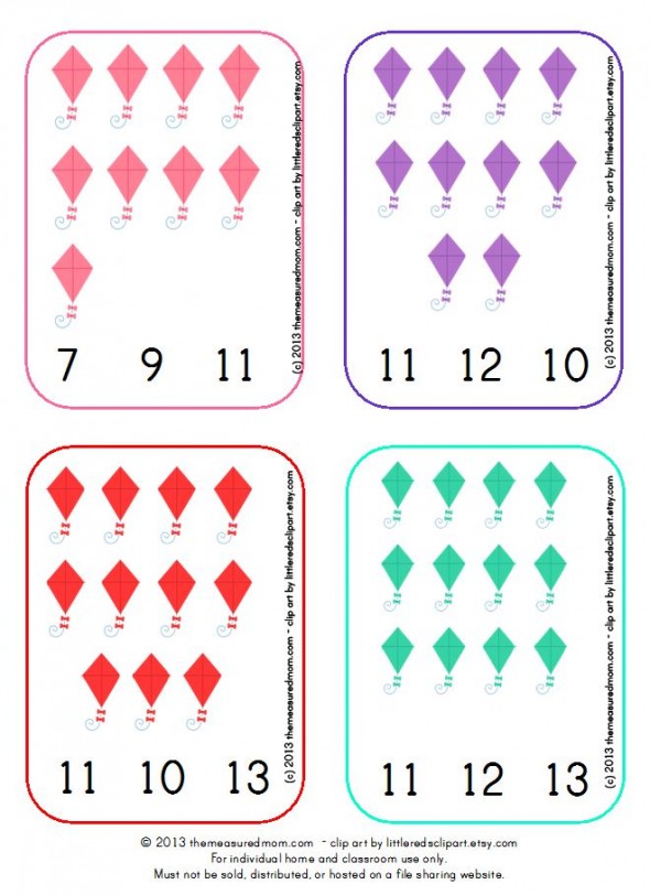 免费风筝可打印夹卡