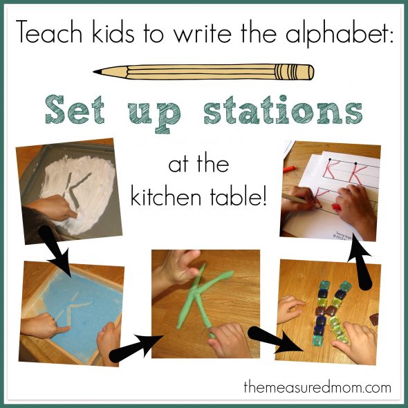 看看这篇文章，看看如何用创造性的方法教孩子们写字母!