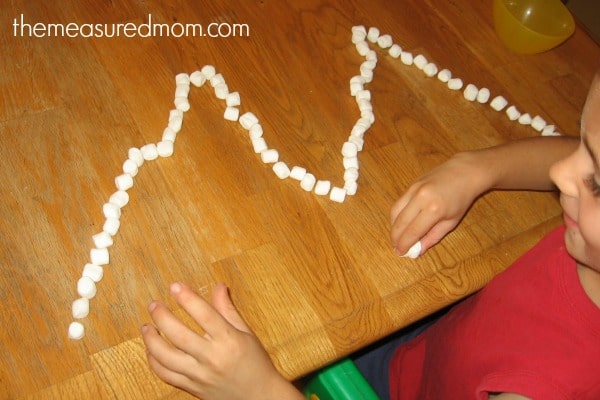 学龄前儿童（5）的有趣笔迹练习 - 测量妈妈