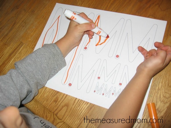 学龄前儿童的有趣笔迹练习（7） - 测量妈妈