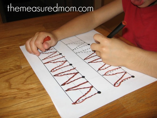 学龄前儿童趣味笔迹练习（八）——有分寸的妈妈