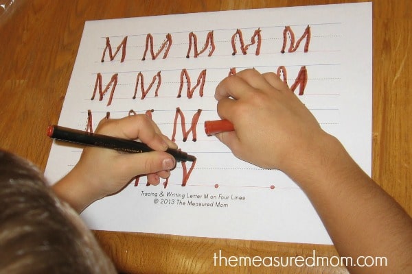 学龄前儿童的有趣笔迹练习（9） - 测量妈妈