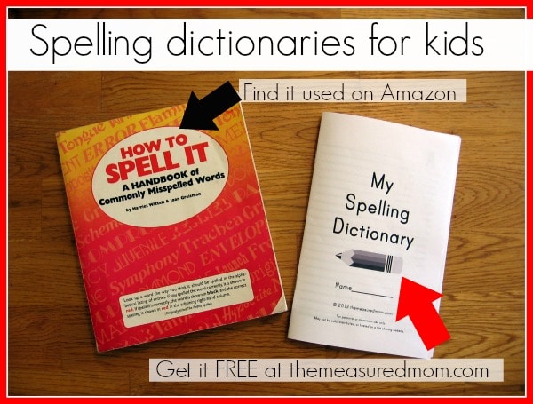 你的年轻作家会因为不会查字典而在纠正拼写方面遇到困难吗?给孩子们买一本拼写词典。