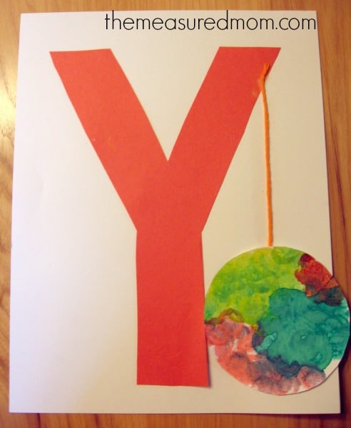 在衡量的妈妈找到7个创意字母Y工艺品！