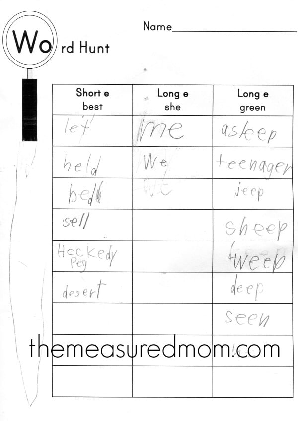 拼写长e？这是一个免费的印刷品！