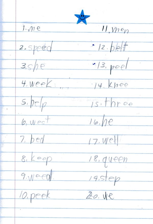 拼写长e？这是一个免费的印刷品！