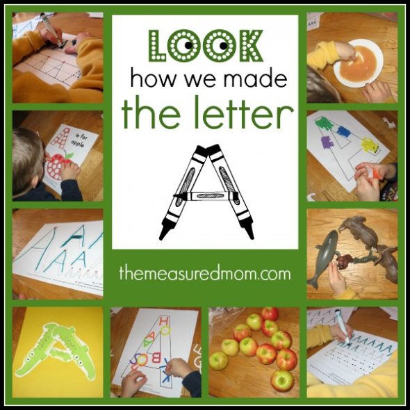 制作字母A的方法 - 测量的妈妈