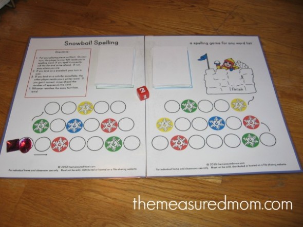 检查这个免费的冬季拼写活动-使用任何单词列表的孩子从1-4年级!