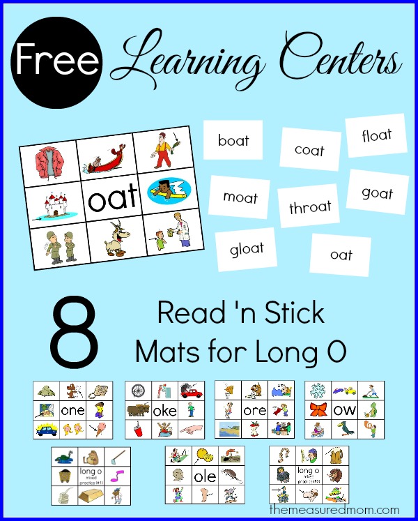 通过组装这些免费识字中心，为学生们练习阅读Long O Word系列！