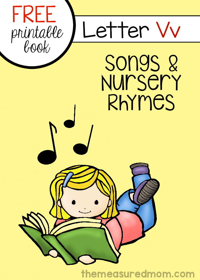 打印这个充满押韵的免费迷你书V！