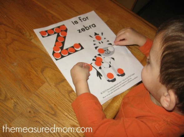 免费字母z可打印3  - 测量妈妈