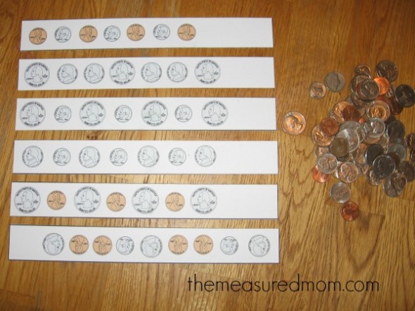 多么有趣的硬币收集活动，幼稚园，和一年级!