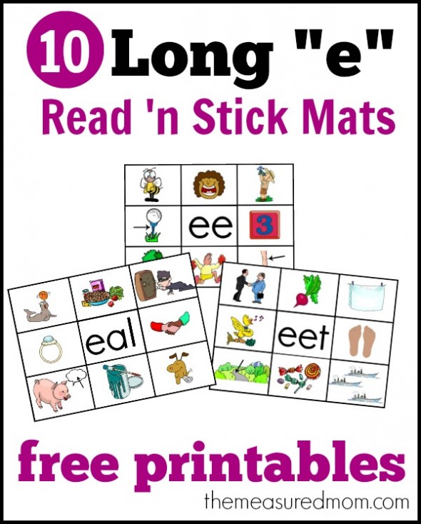 寻找长期的活动？打印这十个免费读取的棍子垫，以帮助您的读者掌握普通的长期单词系列。