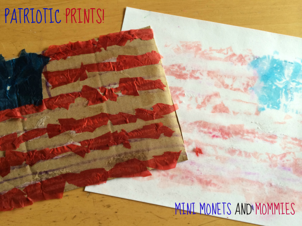 7月4日的工艺品 - 旗帜印刷品