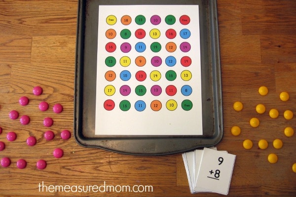 帮助您的孩子为那些更加艰难的事实制定此添加游戏的添加事实。自由！