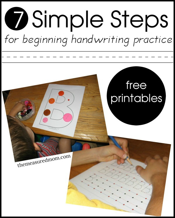 教孩子写字母的7个简单步骤