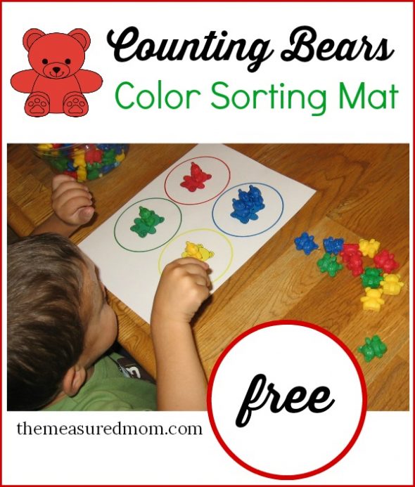 点击这个链接，你可以获得一个免费的颜色分类垫，帮助孩子们学习颜色。