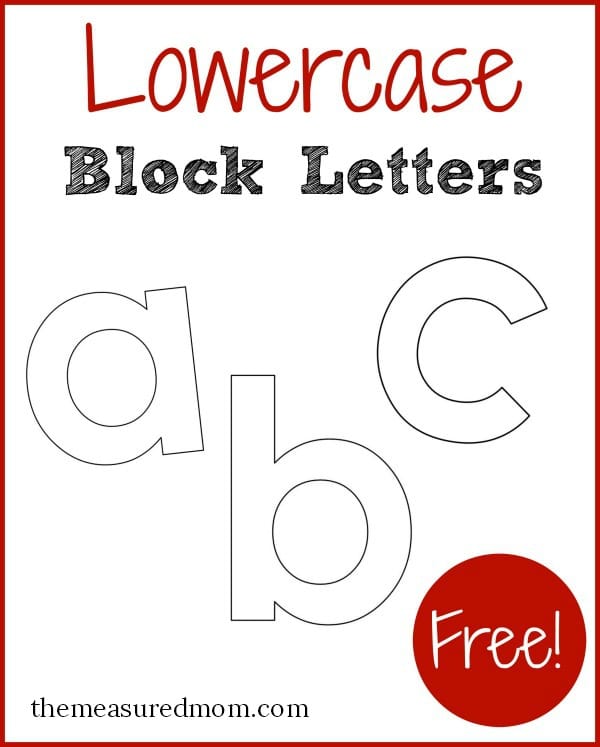 这些小写字母是免费的!你会发现用它们来教小写字母有很多有趣的方法。