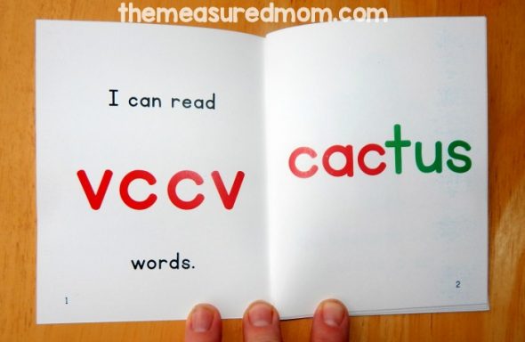 教孩子们用这些免费语音书籍阅读与VCCV模式的单词！