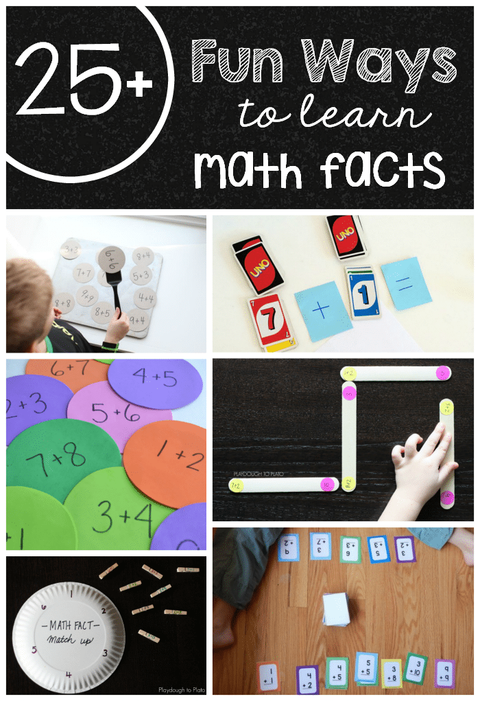 厌倦了练习这些数学事实?这里有超过25个有趣的数学事实游戏和你的孩子玩!