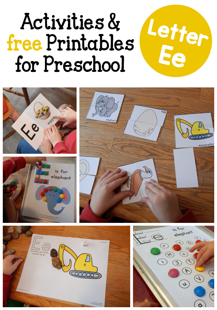寻找幼儿园的字母E活动?我们有免费的印刷品，书籍，工艺品，还有更多!
