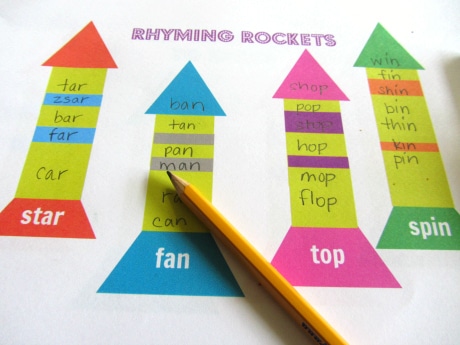 喜欢这个押韵游戏的大集合和自由押韵活动！