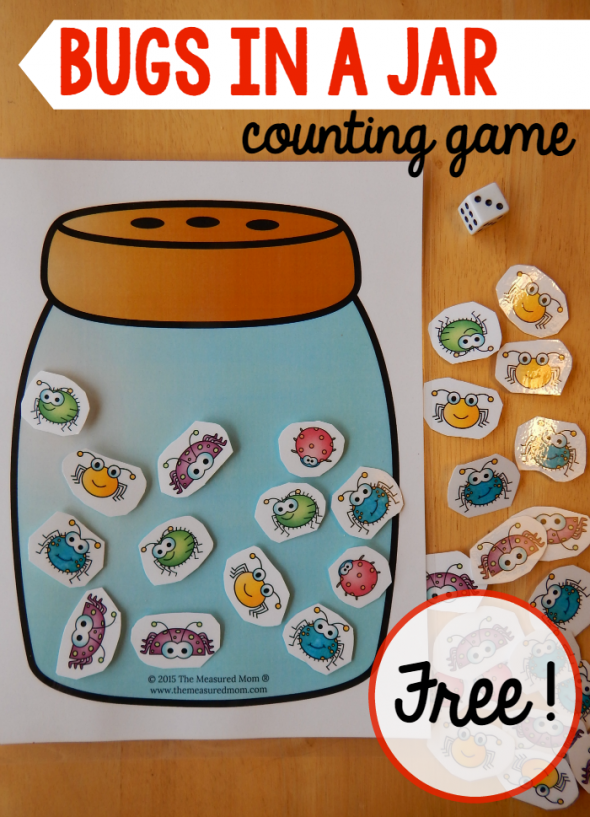 这个错误数学游戏是一个有趣的春天计数活动。伟大的幼儿园昆虫主题！