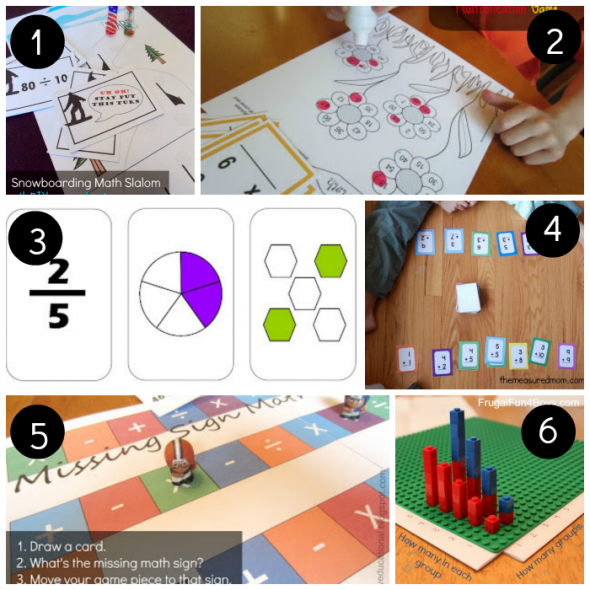 喜欢这些免费数学游戏中的品种三年级到第五年级！