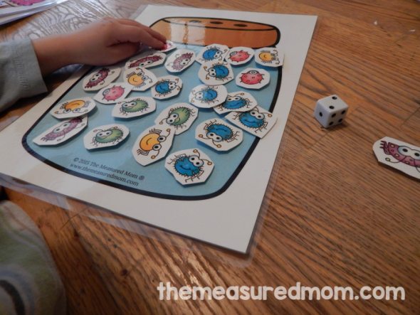 这个错误数学游戏是一个有趣的春天计数活动。伟大的幼儿园昆虫主题！