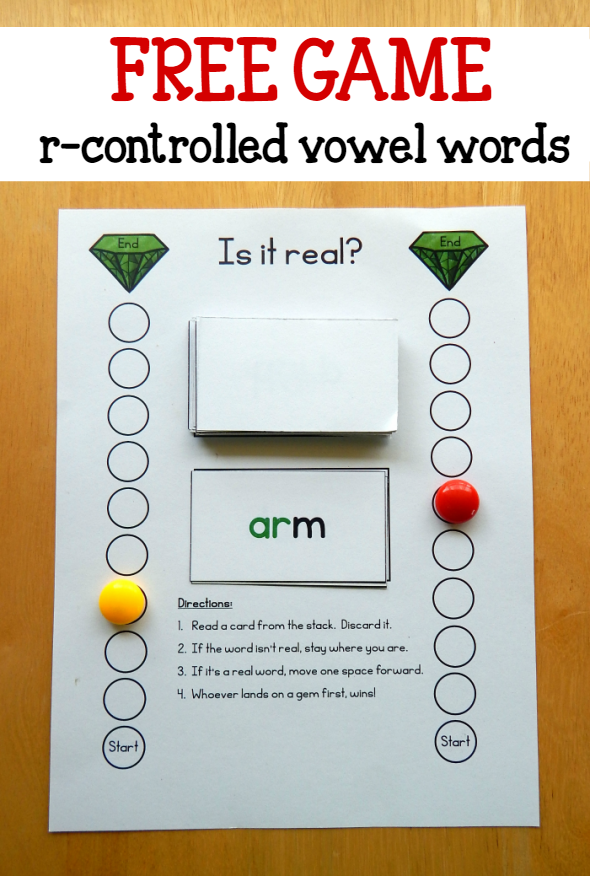 试图帮助你的学生掌握那些棘手的控制元音?试试这个快速阅读活动吧!打印你想要的卡片并读每个单词。如果是真的，那就靠近宝石。