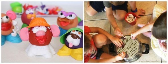 这些学龄前儿童的精细运动活动是简单容易准备的——爱!