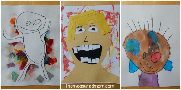 这些儿童自画像的想法是伟大的关于我的学前主题!