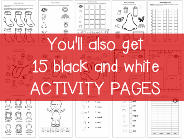 您还将获得15个黑白活动页面